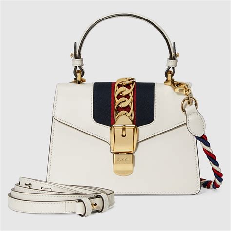 gucci ladies sylvie leather mini bag|Gucci sylvie bag history.